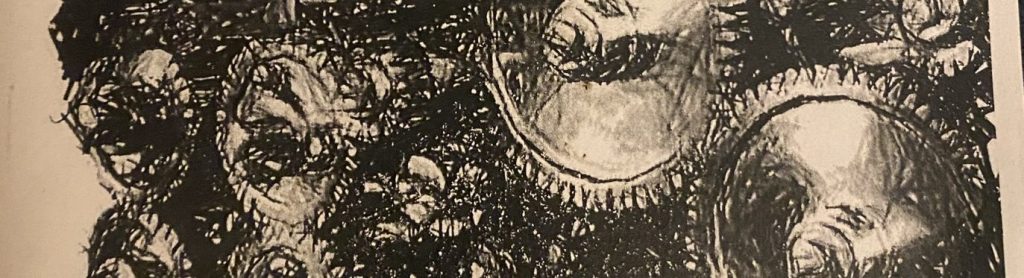 Darkly drawn image of gears.